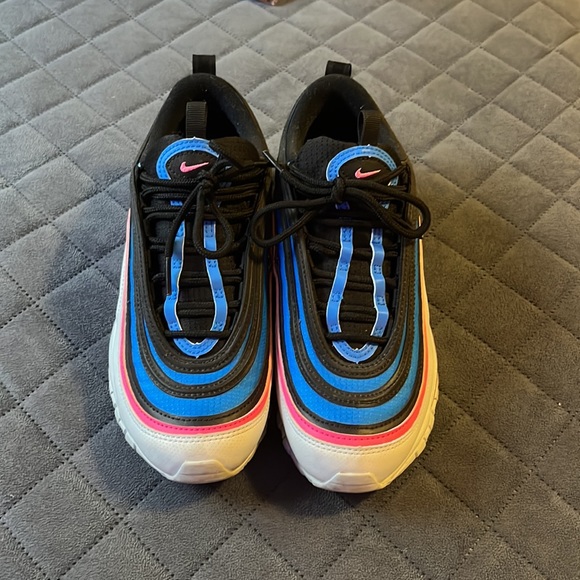 Nike Air Max 97 Platinum Blue/Pink Burst - Picture 3 of 6